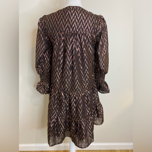 TUCKERNUCK Pomander Place Metallic Ikat Kenzo Dress NWT Size XS - Picture 11 of 16